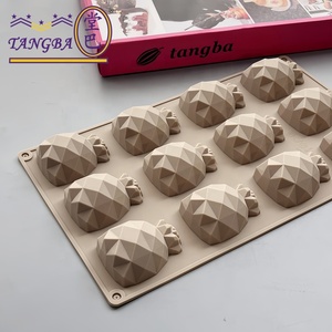 Tangba Mini Diamond Pineapple Mousse Mold Fruit Dessert Customizable Silicone Baking <strong>Cake</strong> <strong>Tools</strong> - Product Image 1