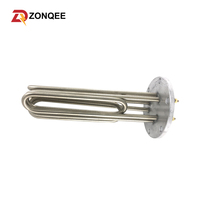 Calentador de Inmersión de Acero Inoxidable con Conexión Roscada de 240V 3KW 6KW, 1-1/4" 1-1/2" para Calderas Industriales de Calentamiento de Agua