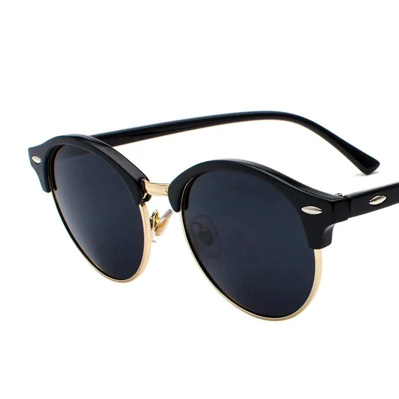 2020 Classic Fashion Unisex Sunglasses Men Metal Frame Clear Lens Goggle Tinted Glasses 8831