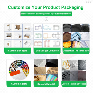 Boîte cadeau rigide pliable en carton recyclé haut de gamme personnalisée avec impression UV et logo - Product Image 3