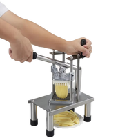 Hete Verkopende Kleine Frites Snijder Handmatige Verticale Komkommer Aardappelsnijder Voor Thuisgebruik Voor Fruitbar Snijmachine