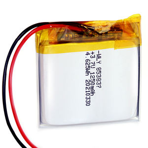 סוללות lipo מן wly 3.7v 853837 1250mah פולימר ליתיום פולימר המשמש עבור אוזניות - Product Image 5