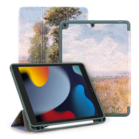 Étuis pour tablette en PU pour iPad 10,2 pouces, coque de protection antichoc robuste pour iPad 7e, 8e et 9e génération 2019/2020