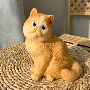 Jouets à presser Garfield Squishy Cat - Matériel en silicone et latex, jouet anti-stress géant, moelleux, extensible et doux - Product Image 1