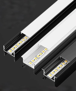 14.5*7mm dễ dàng cài đặt LED hồ sơ khuếch tán ánh sáng Dải đùn nhôm đen lõm hệ thống gắn ánh sáng bền - Product Image 1