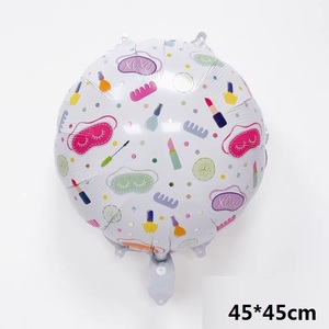 Venta al por mayor lápiz labial globo de aluminio esmalte de uñas globo niñas maquillaje belleza tema decoración de fiesta de <span class=keywords><strong>cumpleaños</strong></span> - Product Image 5