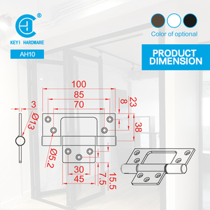AH-10 Heavy Duty perno cerniera facile installazione finestra/porta cerniera <span class=keywords><strong>per</strong></span> alluminio <span class=keywords><strong>per</strong></span> cucina camera da letto bagno Hotel palestra applicazioni - Product Image 4