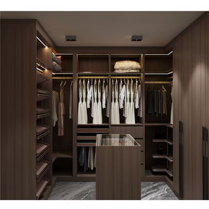 Armoire de rangement SYBELL avec portes coulissantes en bois pour vêtements et chaussures, idéale pour la chambre à coucher - Product Image 2