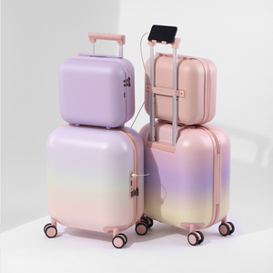 OEM Kawaii Mini Portable Small Case Woman Teenage <strong>Suitcase</strong> <strong>Lightweight</strong> Travelling Plain Bags Trolley <strong>Suitcase</strong> Luggage for Kids - Product Image 3