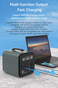 Entrepôt européen, livraison rapide de la station d'alimentation portable 300W, générateur solaire pour le camping en plein air, onde sinusoïdale pure - Product Image 2
