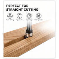 Miaorui 12.7mm Mata Bor Router Serbaguna untuk Slotting dan Trimming dengan Sisipan yang Dapat Diganti, Pemotong Kayu, Alat Ukiran CNC