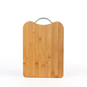 Planche à découper rectangulaire double face en bambou avec poignée, durable, peu encombrante, design moderne, couleur personnalisable pour usage domestique - Product Image 2