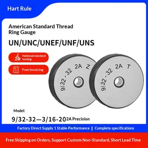 Amerikan Standart Hassasiyetli Diş Halkası Ölçüsü Geçmeli/Geçmeyen 2A 7/16 1/2 9/16-14-16-18-20-24-28-32 - Product Image 2