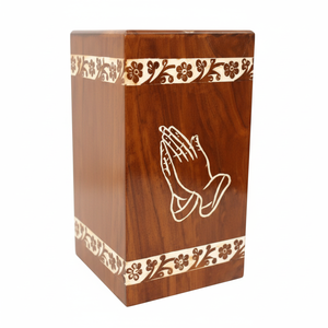 โกศเผาไม้สำหรับงานศพชายและหญิงโกศทำด้วยมือทันสมัยสำหรับงานศพตกแต่ง - Product Image 1