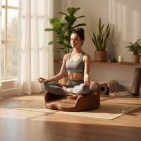 Coussin orthopédique en mousse à mémoire de forme anti-affaissement, coussin de méditation, tapis de yoga confortable, coussin d'entraînement à la pleine conscience