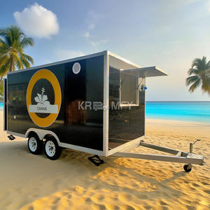 Chariot de rue de 13 pieds carrés avec logo personnalisé, entièrement équipé et modulable, pour cuisine, camion de restauration et remorque à café - Product Image 5