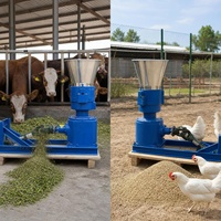 Machine à granulés d'aliments pour animaux entraînée par une prise de force (PTO), connectée au tracteur, pour l'alimentation du bétail et de la volaille