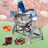 Marmite électrique à double paroi pour cuisson de sirop de canne à sucre et de chocolat, avec support fixe et agitateur, pour cuisson à la vapeur et emballage inclus