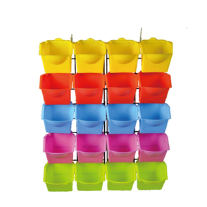 VERTAK-macetas de plástico para jardín, macetas para guardería, cuadradas, para colgar en el balcón - Product Image 2
