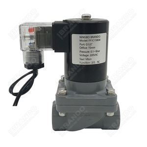 Korrosions beständiges CPVC-Magnetventil für chemische Säure Alkali ätzende Flüssigkeit 1/<span class=keywords><strong>2</strong></span> ''<span class=keywords><strong>3</strong></span>/4'' 1 ''1-1/<span class=keywords><strong>2</strong></span>'' <span class=keywords><strong>2</strong></span> ''220V 110V 24V - Product Image 1