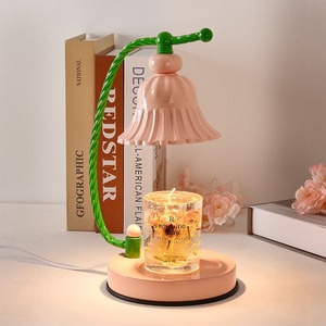 Lámpara Calentadora de Velas Rosa, Eléctrica, para Derretir Cera, Creativa, Regulable, Lámpara de Aromaterapia, Fundidor de Cera, Difusor de Fragancia - Product Image 1