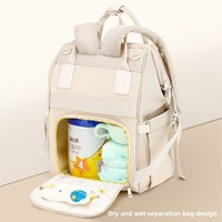 Sac à dos à langer imperméable grande capacité avec chargement USB, bretelles incurvées, multifonctionnel, pour maternité et bébé, logo personnalisé OEM