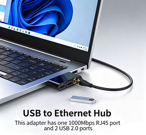 <span class=keywords><strong>Hub</strong></span> <span class=keywords><strong>USB</strong></span> 3-en-1 en plastique en stock pour routeurs Wi-Fi, clavier <span class=keywords><strong>MIDI</strong></span>, connecteur Internet portable pour station d'accueil d'ordinateur portable - Product Image 6