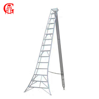 Escalera de Tijera de Aluminio para Huertos, Escalera de Cosecha para Agricultura