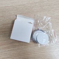 Topjlh Boîte à pilules à 4 compartiments avec porte-clés, supports vierges pour sublimation, cadeaux personnalisés avec logo, accessoires de voyage, articles promotionnels pour boutiques de cadeaux