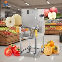 3-In-1 Eenvoudige Bediening Fruitgroenteschiller Corer Cutter Machine Tomaat Persimmon Peer Appelschilmachine