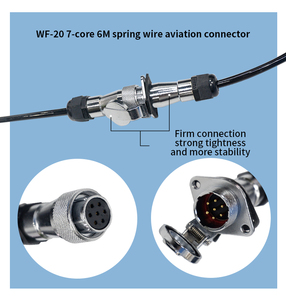 Câble de remorque MDVR à 7 conducteurs avec connecteurs à 4 broches, câbles électriques surmoulés pour semi-remorque - Product Image 2