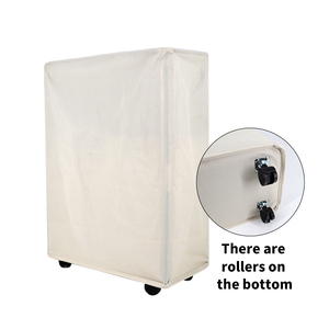 Panier <span class=keywords><strong>à</strong></span> linge personnalisé en toile imperméable pliable bon marché avec poignée en <span class=keywords><strong>patin</strong></span> <span class=keywords><strong>à</strong></span> roulettes - Product Image 3