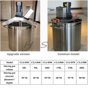 Cuve de mélange électrique de qualité alimentaire, version améliorée avec agitateur <span class=keywords><strong>pour</strong></span> <span class=keywords><strong>la</strong></span> préparation de sauces, confitures et purées saines - Product Image 5
