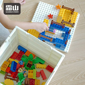 SHIMOYAMA, organizador de almacenamiento de juguetes para niños, <span class=keywords><strong>caja</strong></span> de almacenamiento plegable Compatible con bloques <span class=keywords><strong>Lego</strong></span>, contenedor de almacenamiento de uso doméstico - Product Image 5