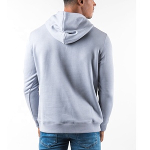 Heather Grey Custom Men Hoodie New Fashion 2023 High Quality Slim Fitness Fleece Material Quick Dry Casual Winter Man Hoodies - Product Image 2