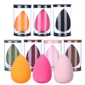 Lamela Beauty Sponges Gourd Shaped Teardrop Powder Puffs Hydrophilic Polyurethane Washable <b>Makeup</b> Blenders Customizable - Product Image 1