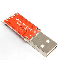 Adaptador Serial USB 2.0 a TTL de 5 Pines, Módulo Convertidor Serial USB a TTL para UART STC 3.3V y 5VAB13, Cable DuPont