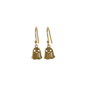 Addsomecow Pendientes Colgantes de Fantasma de Dibujos Animados Chapados en Oro, Joyería de Moda Unisex, Diseño Lindo, Material de Aleación, Color Oro Blanco - Product Image 1
