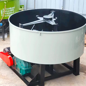 Dieselmotor Beton pfannen mischmasch ine Vertikaler Ständer Flachmund-Zement mischer für den Bau Flachmund-Betonmischer - Product Image 1