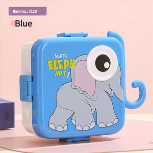 Cartone animato contenitore per alimenti per bambini PP plastica <span class=keywords><strong>Bento</strong></span> Lunch Box scuola bambini Tiffin Box 2 strati di plastica scatola per il pranzo per la scuola del bambino - Product Image 6