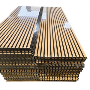 Panneaux muraux acoustiques en bois à lattes, panneaux d'isolation phonique en MDF, panneaux décoratifs personnalisés pour chambre à coucher, salon, entrepôt - Product Image 3