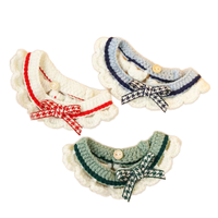 Écharpe de luxe personnalisée en laine animale écologique pour chat et chien, accessoires d'ornement pour animaux de compagnie, printemps et Noël