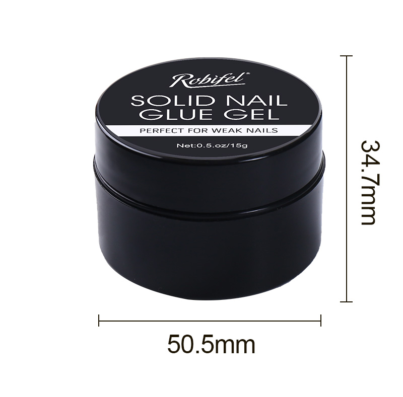 Colle solide de gel