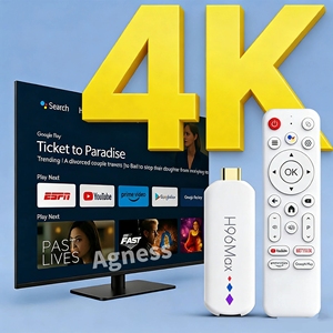 Boîtier <span class=keywords><strong>TV</strong></span> de Qualité Supérieure H96Max M20 Quad-Core 2+16Go 4K Cortex-A53 Android 14, Meilleures Ventes, avec WiFi 802.11n 2.4GHz - Product Image 1