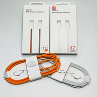 Câble de charge tressé USB-C vers USB-C 60W pour iPhone, Samsung, iPad et MacBook