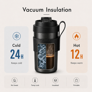 Premium Vacuum <b>Insulated</b> Titanium Coffee Mug Portable Double Wall Travel Tumbler Leak Proof Cup - Product Image 5