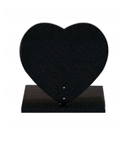 Plaque commémorative en granit naturel, 1 pièce, granit noir de chine