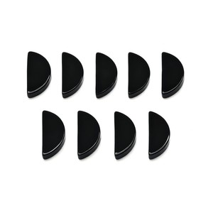 Nửa mặt trăng hình dạng <span class=keywords><strong>Cabochon</strong></span> mịn đánh bóng lỏng màu đen Onyx Agate đá quý bán buôn số lượng lớn giá nhà máy trực tiếp - Product Image 5