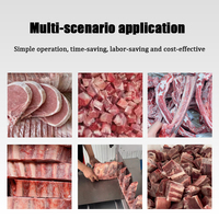 Mesin Pemotong Daging Komersial Otomatis, Gergaji Pita Pemotong Tulang Dingin Baru untuk Tukang Daging, Peralatan Pemotongan Daging