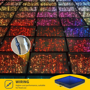 ไฟ LED เมทริกซ์ RGB 3-in-1 จำนวน 1296 ชิ้น กำลังไฟ 0.3 วัตต์ ระดับการป้องกัน IP65 รองรับ DMX512 ไฟแฟลชแบบ Strobe สำหรับไนท์คลับและบาร์ - Product Image 3